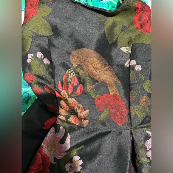 NWT CHICWISH GORGEOUS ROSE JACQUARD SLEEVELESS MIDI DRESS - Picture 7 of 13